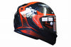 LS2 FF320 FLAUX Gloss Black Red Helmet