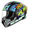 SMK Stellar Skull Black Grey Blue Matt (MA245) Helmet