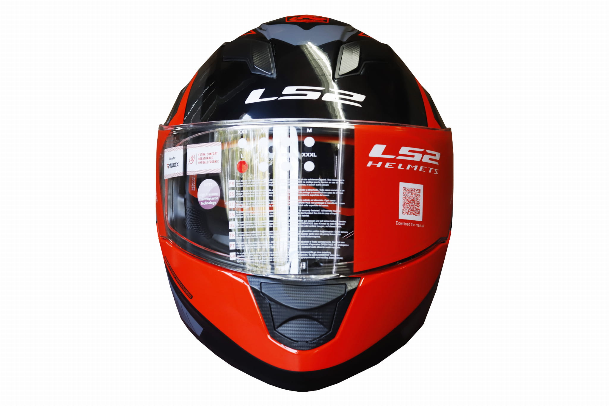 LS2 FF320 EXO Gloss Black Red Helmet
