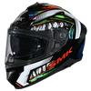 SMK Typhoon Raptor Black White Red Gloss (GL213) Helmet (with Double D rings)