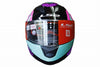 LS2 FF320 EXO Gloss Black Turguoise Helmet