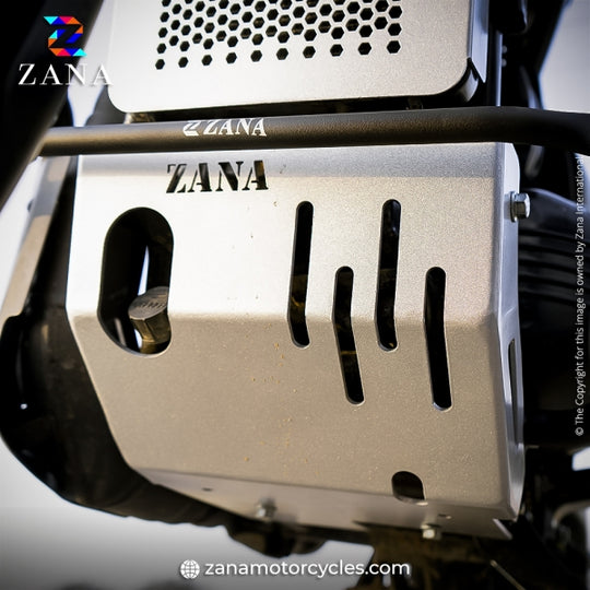 ZANA YEZDI ADVENTURE BASH PLATE SILVER (ALUMINIUM) (ZI-8172)