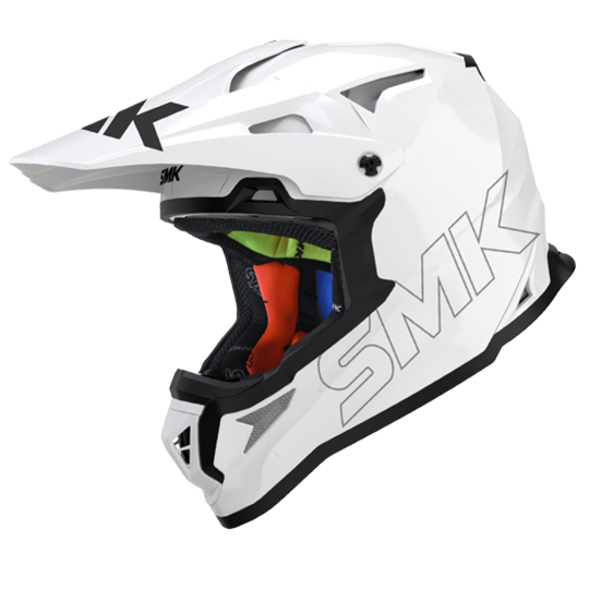 SMK Allterra White Gloss (GL120) Helmet