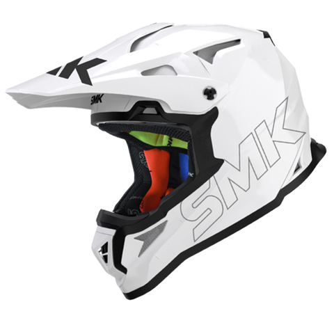 SMK Allterra White Gloss (GL120) Helmet