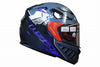 LS2 FF320 BADAS Gloss Black Blue Helmet