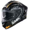 SMK Typhoon Reptile Black Grey Orange Matt (MA267) Helmet
