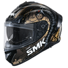 SMK Typhoon Reptile Black Orange Matt (MA277) Helmet