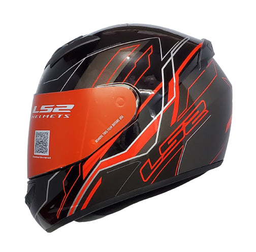 LS2 FF352 Chaser Gloss Black Red Helmet