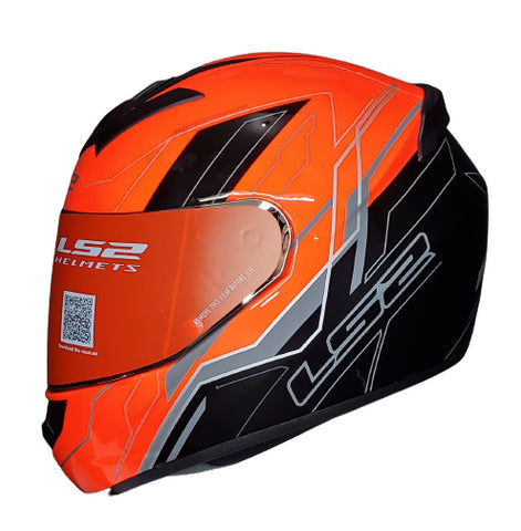 LS2 FF352 Chaser Gloss Black Orange Helmet