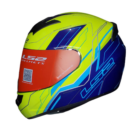 LS2 FF352 Chaser Matt Blue Yellow Helmet