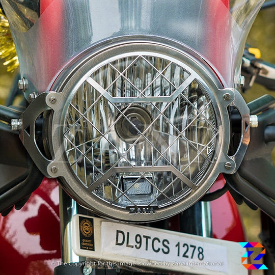 ZANA HEAD LIGHT GRILL TYPE-2 SILVER HIMALAYAN BS6 (2021) (ZI-8140)
