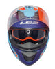 LS2 FF320 REVOLVE Gloss Black Navy Blue Helmet