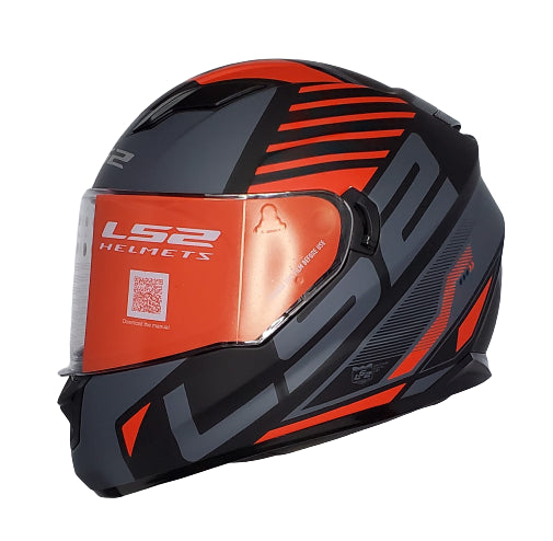 LS2 FF320 REVOLVE Gloss Black Grey Red Helmet