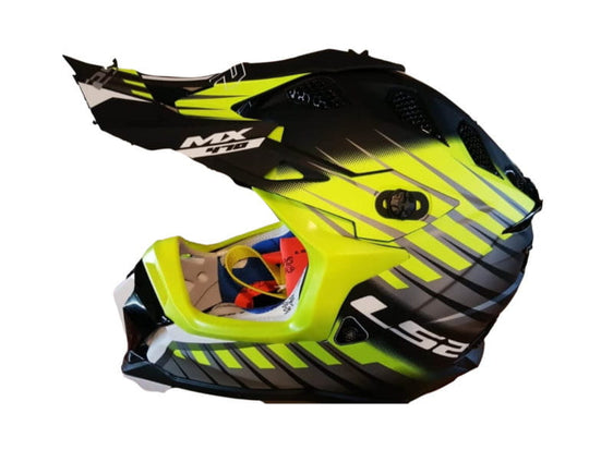 LS2 MX470 SUBVERTER Novo Matt Black Grey Yellow Helmet
