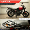 ZANA Top Rack Without Plate Compatible With Pillion Backrest for Royal Enfield Hunter 350 (ZI-8269)