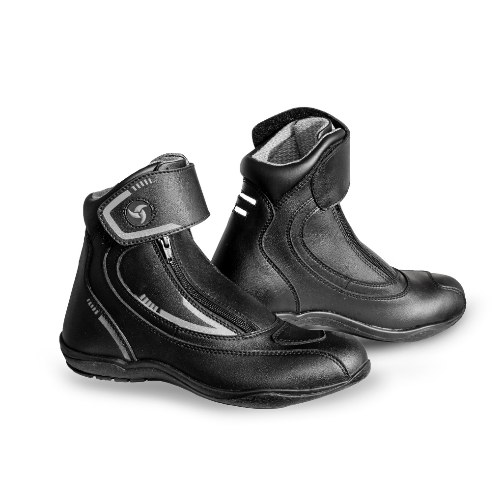 Raida Tourer Motorcycle Boots Black Grey