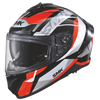 SMK Typhoon Style Matt Black Red Grey (MA236) Helmet