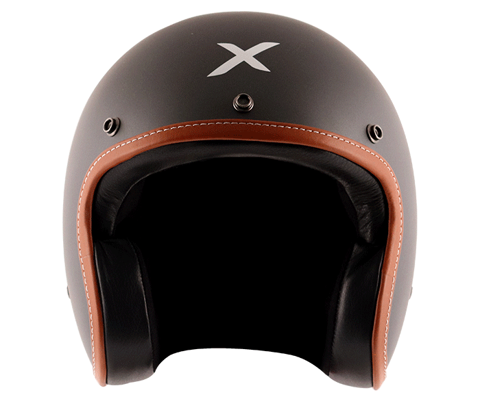 AXOR Jet Open Face Dull Athena Grey Helmet, Open Face Helmets, AXOR, Moto Central