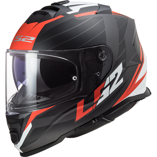 LS2 FF800 Storm Nerve Black Red Gloss Helmet