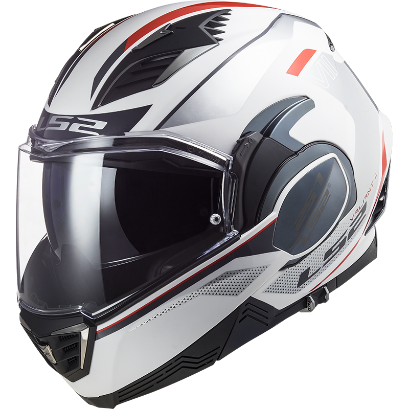 LS2 FF900 Valiant II Hub Gloss White Silver Helmet