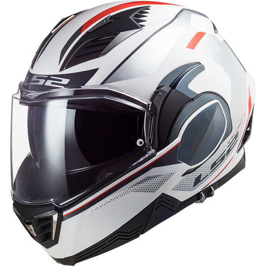 LS2 FF900 Valiant II Hub Gloss White Silver Helmet