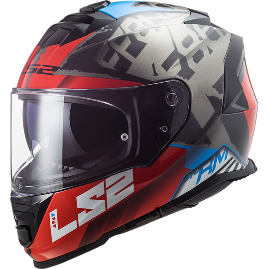 LS2 FF800 Storm Sprinter Black Red Titanium Gloss Helmet