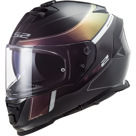 LS2 FF800 Storm Velvet Black Rainbow Gloss Helmet