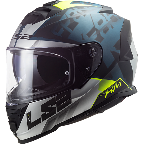 LS2 FF800 Storm Sprinter Matt Black Silver Cobalt Helmet