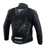 Tarmac Corsa Level 2 + PU Chest protectors Riding Jacket (Black) + Combo Offer FREE Tarmac Tex Black gloves