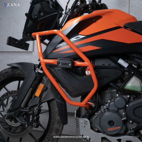 ZANA CRASH GUARD WITH SLIDER ORANGE KTM ADV 250/390 / 390 X (ZI-8051)
