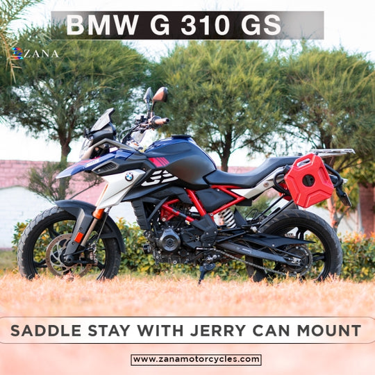 ZANA SADDLE STAY BLACK WITH JERRY CAN MOUNT BMW G 310GS (ZI-8238)