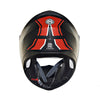 Royal Enfield Lightwing Checks Matt Black Red Helmet