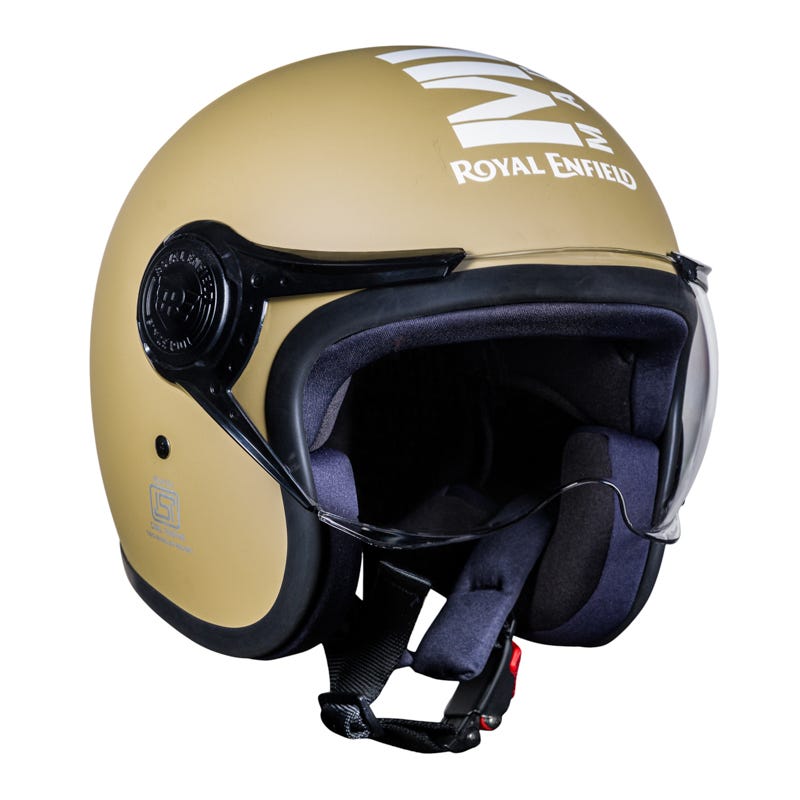 Royal Enfield Jet Open Face MLG Helmet Matt (Desert Storm)