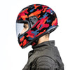 Royal Enfield Street Prime Crackling Camo Red Helmet
