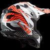 LS2 MX700 SUBVERTER EVO Astro Matt White Orange Helmet