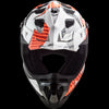 LS2 MX700 SUBVERTER EVO Astro Matt White Orange Helmet