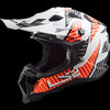 LS2 MX700 SUBVERTER Evo Astro Gloss White Orange Helmet