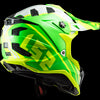 LS2 MX700 SUBVERTER Evo Gammax Matt H-V Yellow Green Helmet