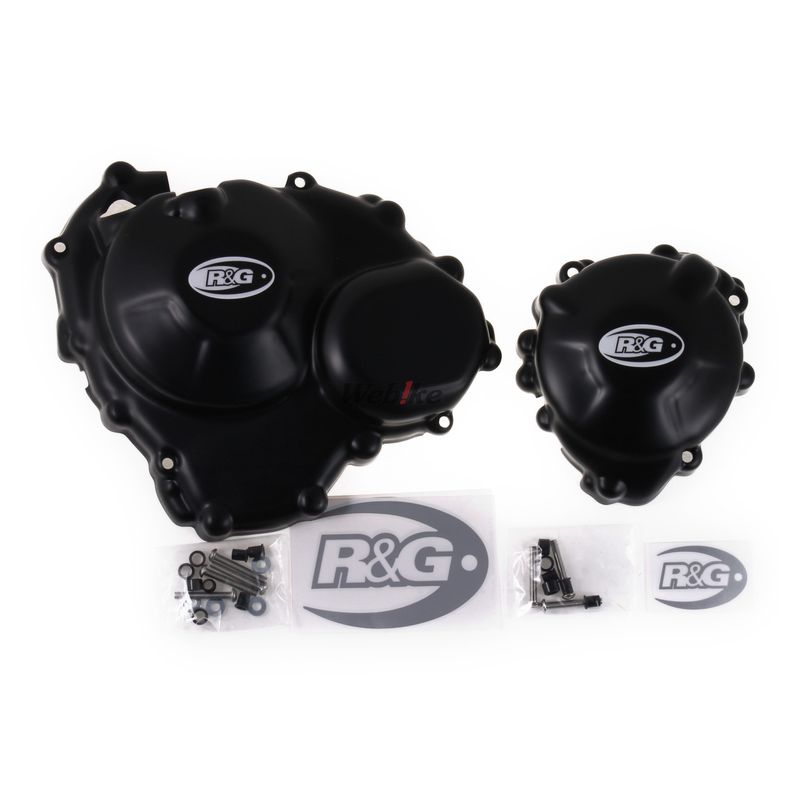 R&G Engine Case Cover Kit (2pc) for Ducati 1098 and 1198 (KEC0007BK)