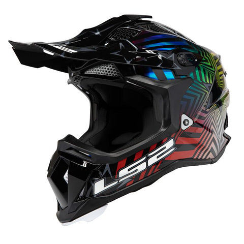 LS2 MX700 SUBVERTER Evo Super Collider Holo Burst Helmet