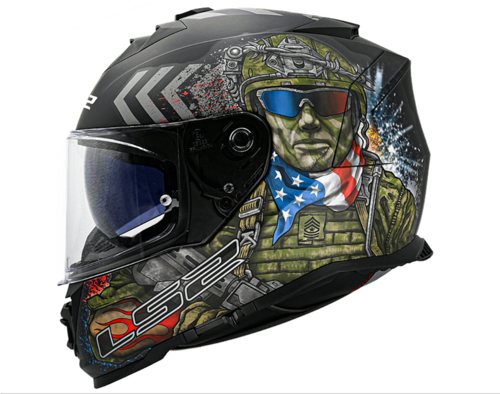 LS2 FF800 Storm Commando Gloss Helmet