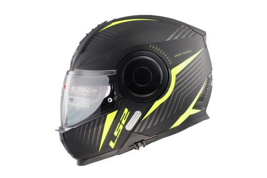 LS2 FF902 Scope Skid Gloss Black Hi Viz Yellow Helmet