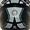 Royal Enfield Lightwing Checks Matt Black Grey Helmet