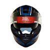 Royal Enfield Lightwing Checks Matt Black Blue Helmet