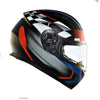 Royal Enfield Lightwing Checks Matt Black Blue Helmet