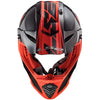 LS2 MX437 Fast Evo Roar Matt Black Gloss Red Helmet