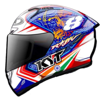 KYT NFR Rajiv Sethu 2019 Replica India Gloss White Helmet