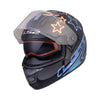 LS2 FF320 Stream Evo Neon Black Blue Fluro Orange Matt Helmet
