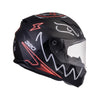 LS2 FF320 Stream Evo Neon Black Red Grey Gloss Helmet