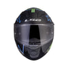 LS2 FF320 Stream Evo Neon Black Blue Fluro Green Gloss Helmet